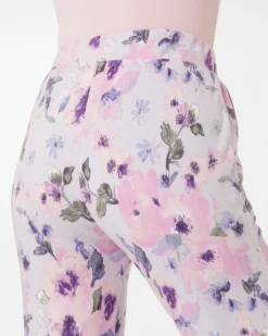 Flauschhose Blumen Janina, elastischer Bund-KiK Onlineshop New