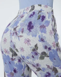 Flauschhose Blumen Janina, elastischer Bund-KiK Onlineshop Discount