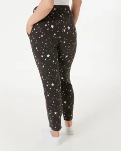 Flauschhose Sterne Janina, elastischer Bund-KiK Onlineshop Best Sale