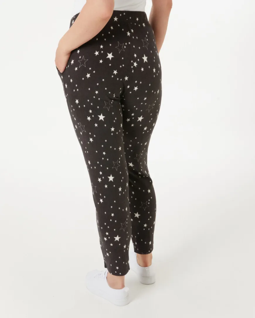 Flauschhose Sterne Janina, elastischer Bund-KiK Onlineshop Best Sale