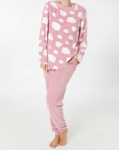 Flauschiger Fleece-Pyjama Janina, verschiedene Designs, 2-tlg. Set-KiK Onlineshop Cheap