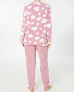 Flauschiger Fleece-Pyjama Janina, verschiedene Designs, 2-tlg. Set-KiK Onlineshop Cheap