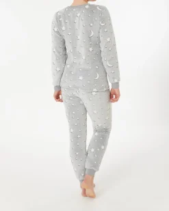 Flauschiger Fleece-Pyjama Janina, 2-tlg. Set-KiK Onlineshop Clearance