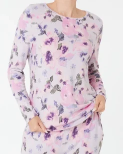 Flauschpullover Blumen Janina, Rundhalsausschnitt-KiK Onlineshop Cheap