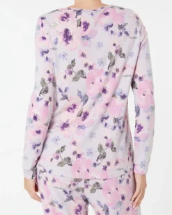 Flauschpullover Blumen Janina, Rundhalsausschnitt-KiK Onlineshop Cheap