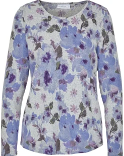 Flauschpullover Blumen Janina, Rundhalsausschnitt-KiK Onlineshop Clearance