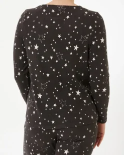 Flauschpullover Sterne Janina, Rundhalsausschnitt-KiK Onlineshop Flash Sale