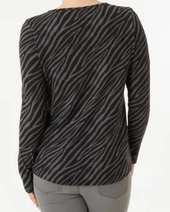 Flauschpullover Zebra Janina, Rundhalsausschnitt-KiK Onlineshop Store