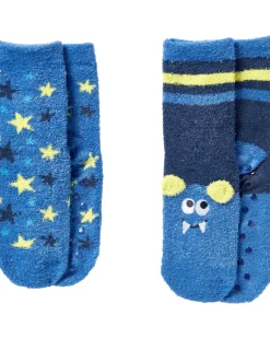 Flauschsocken mit Stickerei 2er-Pack, Ergee-KiK Onlineshop Hot