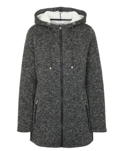 Fleecejacke in Melange Janina, lang geschnitten-KiK Onlineshop Clearance