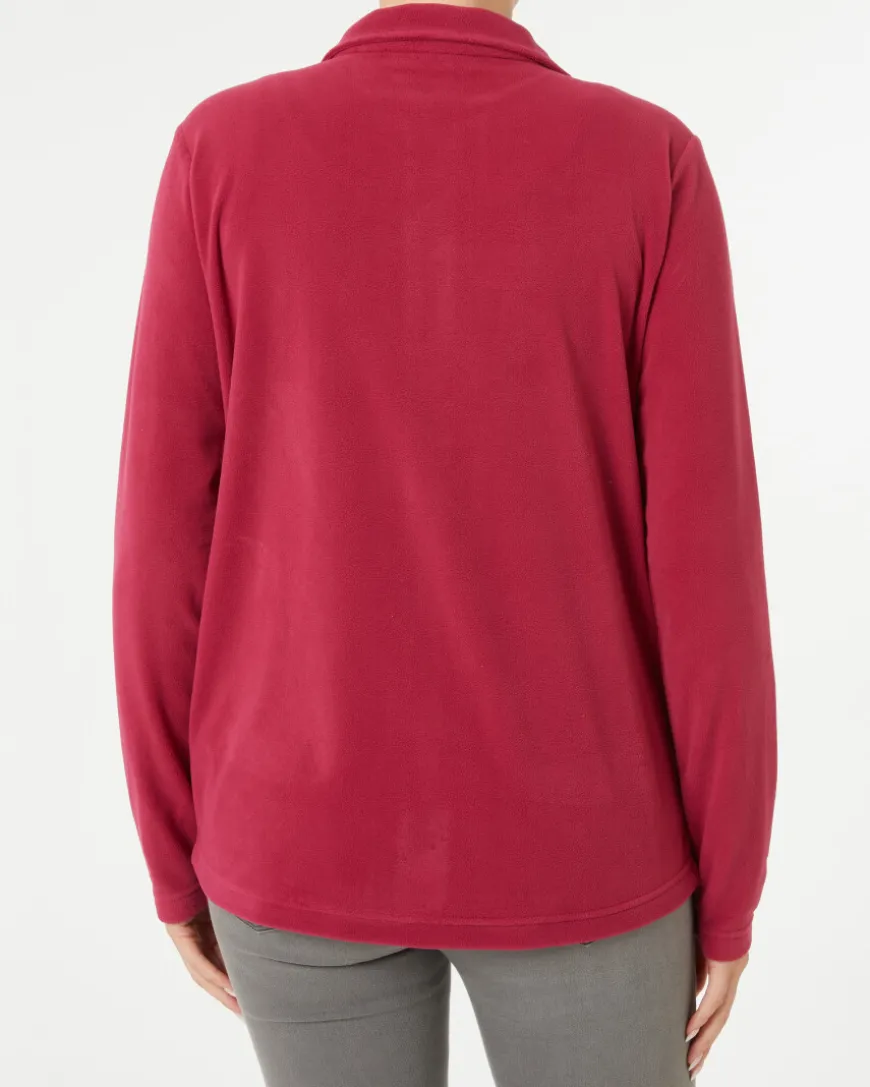 Fleecejacke mit Stehkragen Janina, Seitentaschen-KiK Onlineshop Online