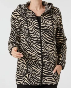 Fleecejacke Zebra Janina, Kängurutasche-KiK Onlineshop Shop