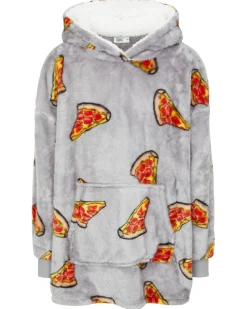 Fleecepullover Pizza X-Mail, Oversize-KiK Onlineshop Cheap