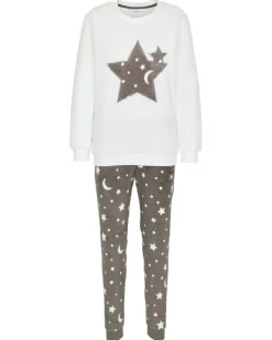 Fleece-Pyjama mit Applikation Janina, verschiedene Designs, 2-tlg. Set-KiK Onlineshop Store