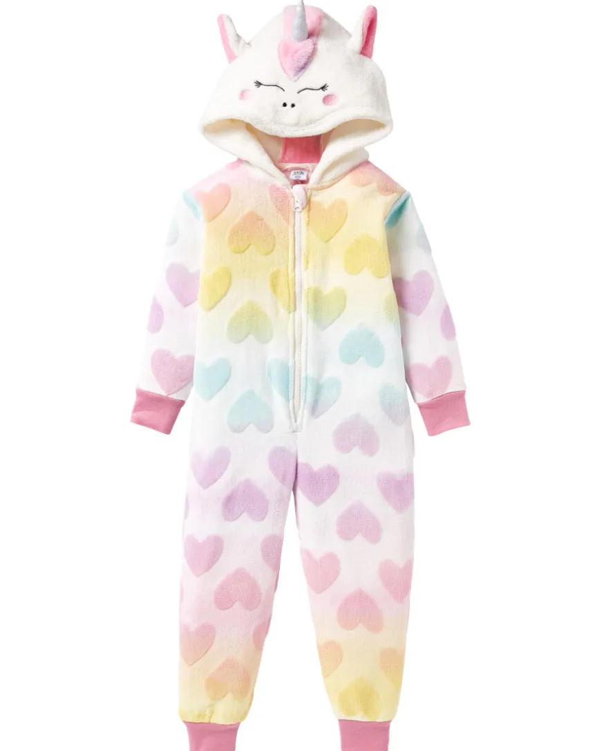 Fleece-Schlafanzug Einhorn Reißverschluss-KiK Onlineshop Best Sale