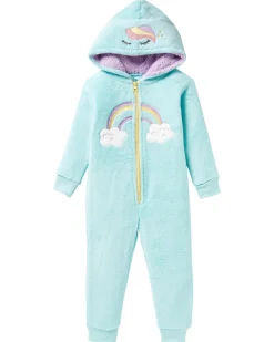 Fleece-Schlafanzug Regenbogen Reißverschluss-KiK Onlineshop Store