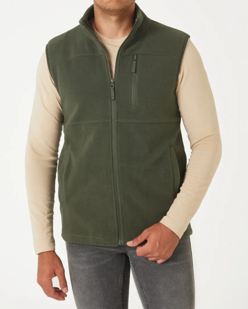 Fleeceweste in X-Mail, Seitentaschen-KiK Onlineshop Outlet