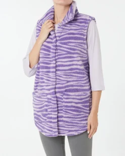 Fleeceweste mit Stehkragen Janina, Druckknopfleiste-KiK Onlineshop Flash Sale