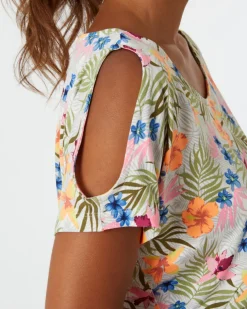 Floraler Jumpsuit Janina, elastischer Taillenbund-KiK Onlineshop Clearance