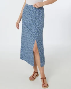 Geblümter Midirock Janina, teilelastischer Bund-KiK Onlineshop New