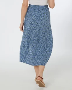 Geblümter Midirock Janina, teilelastischer Bund-KiK Onlineshop New