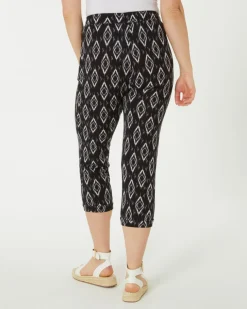 Gemusterte Hose Janina, Caprilänge-KiK Onlineshop Best Sale