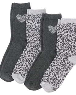 Gemusterte Socken 4er-Pack, Ergee, verschiedene Designs-KiK Onlineshop New