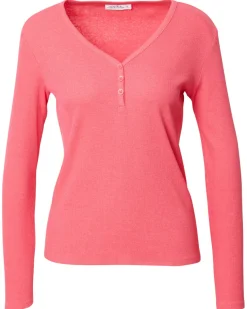Geripptes Langarmshirt Janina, V-Ausschnitt-KiK Onlineshop Clearance