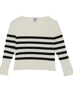 Geripptes Langarmshirt Rundhalsausschnitt-KiK Onlineshop Flash Sale