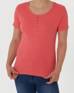 Geripptes T-Shirt Janina, Rundhalsausschnitt-KiK Onlineshop Sale
