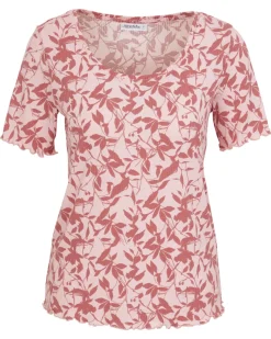 Geripptes T-Shirt Janina, Rundhalsausschnitt-KiK Onlineshop Cheap