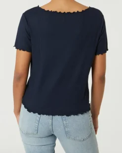Geripptes T-Shirt Janina, Stretchanteil-KiK Onlineshop Best