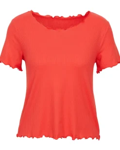 Geripptes T-Shirt Janina, Stretchanteil-KiK Onlineshop Outlet