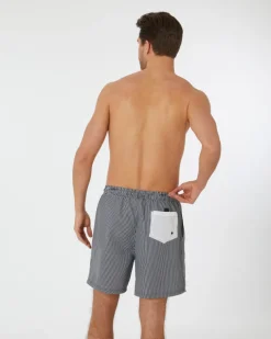 Gestreifte Badeshorts X-Mail, Seitentaschen-KiK Onlineshop Discount