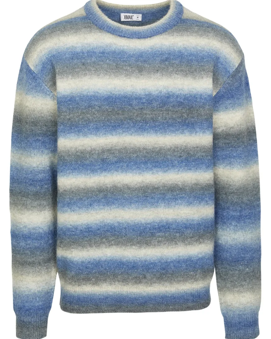 Gestreifter Strickpullover X-Mail, Rundhalsausschnitt-KiK Onlineshop Cheap
