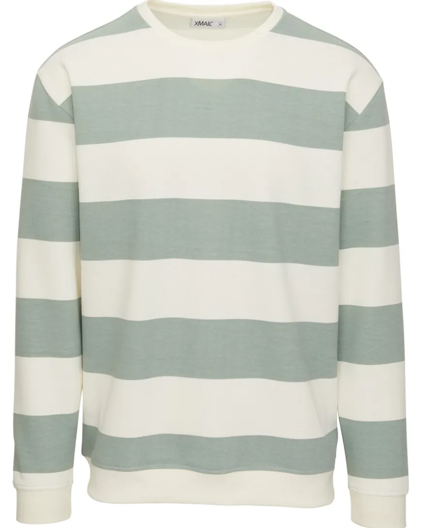 Gestreifter Sweatpullover X-Mail, Rundhalsausschnitt-KiK Onlineshop Cheap