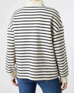 Gestreifter Sweatpullover Janina, Troyer-KiK Onlineshop Best
