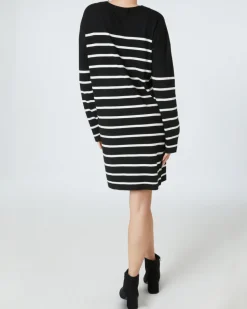 Gestreiftes Feinstrickkleid Janina, Rundhalsausschnitt-KiK Onlineshop Hot