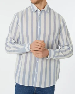 Gestreiftes Hemd X-Mail, Knopfleiste-KiK Onlineshop Clearance