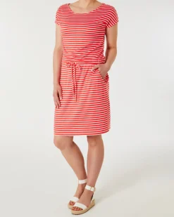Gestreiftes Kleid Janina, Tunnelzug in der Taille-KiK Onlineshop Hot