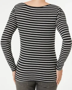 Gestreiftes Langarmshirt Janina, Rundhalsausschnitt-KiK Onlineshop Store