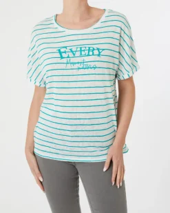 Gestreiftes T-Shirt Janina, Rundhalsausschnitt-KiK Onlineshop Store