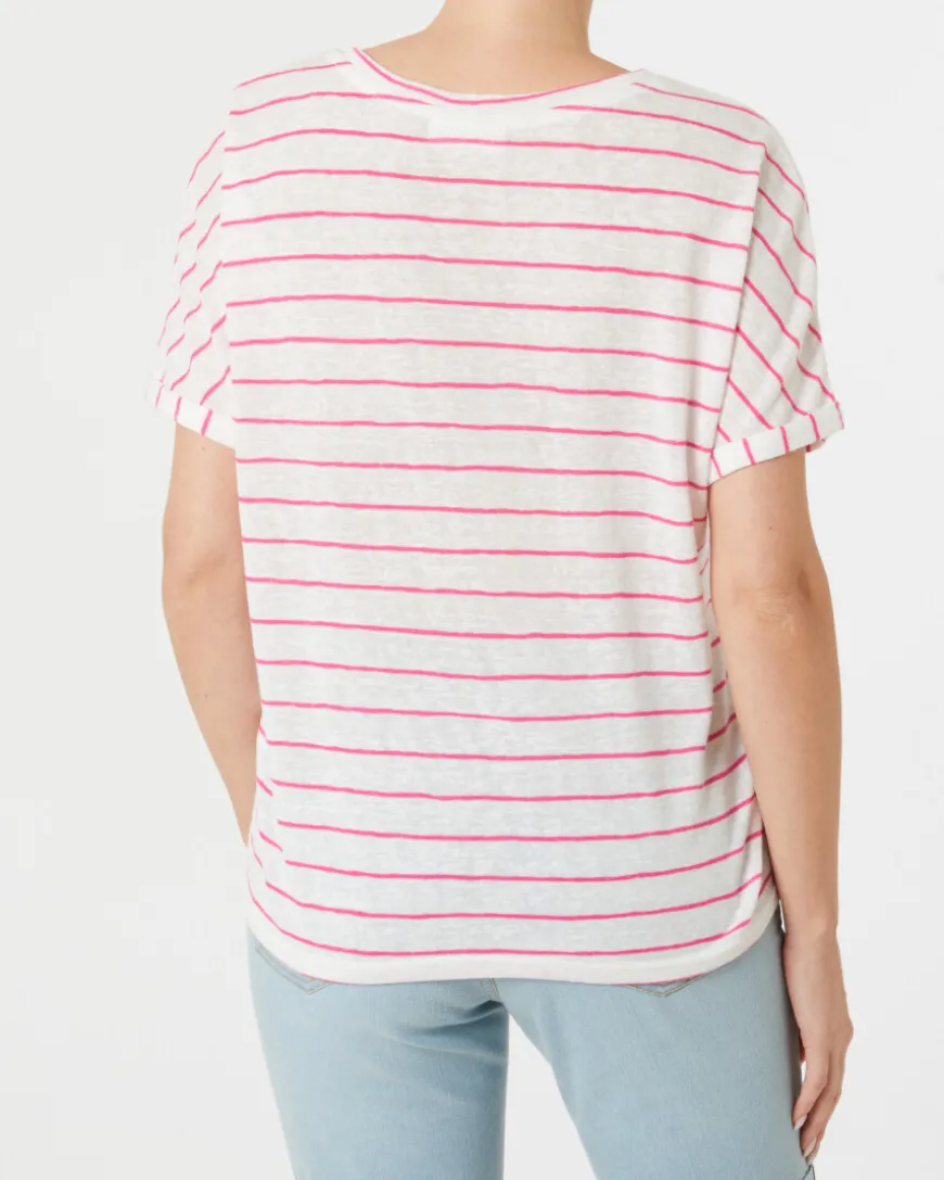 Gestreiftes T-Shirt Janina, Rundhalsausschnitt-KiK Onlineshop Best