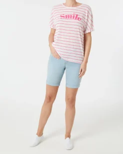 Gestreiftes T-Shirt Janina, Rundhalsausschnitt-KiK Onlineshop Best
