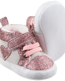 Glitzernde Babyschuhe Teddykopf_Baby, Klettverschluss-KiK Onlineshop Cheap