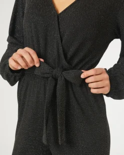 Glitzernder Jumpsuit Janina, elastischer Taillenbund-KiK Onlineshop Best Sale