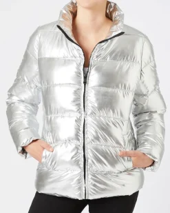 Glänzende Steppjacke Janina, Seitentaschen-KiK Onlineshop Store