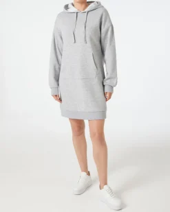 Graues Sweatkleid Janina, Kapuze-KiK Onlineshop Store