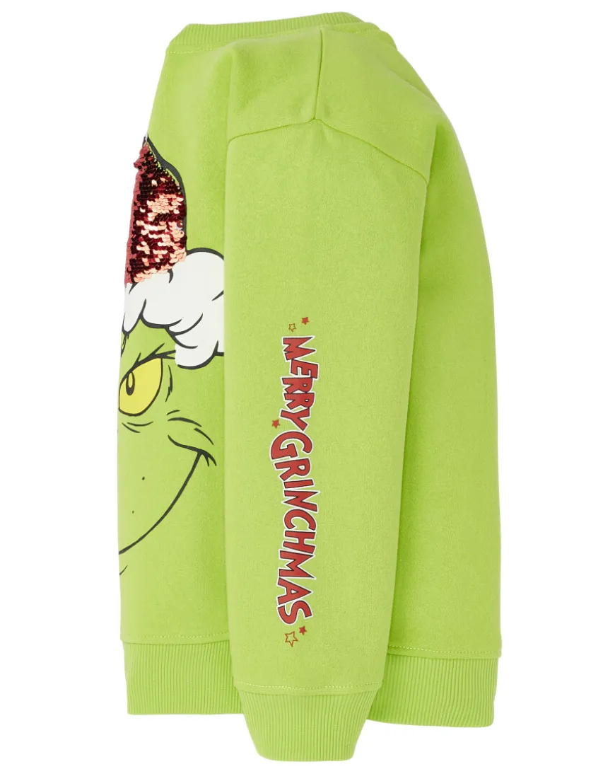 Grinch Sweatshirt Weihnachten Wendepailletten-KiK Onlineshop Cheap