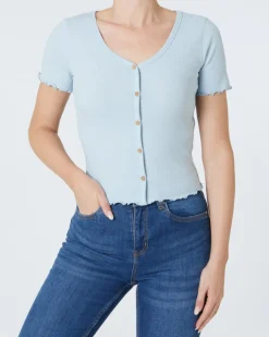 es T-Shirt Janina, gerippt-KiK Onlineshop Sale